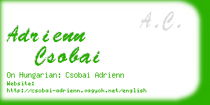 adrienn csobai business card